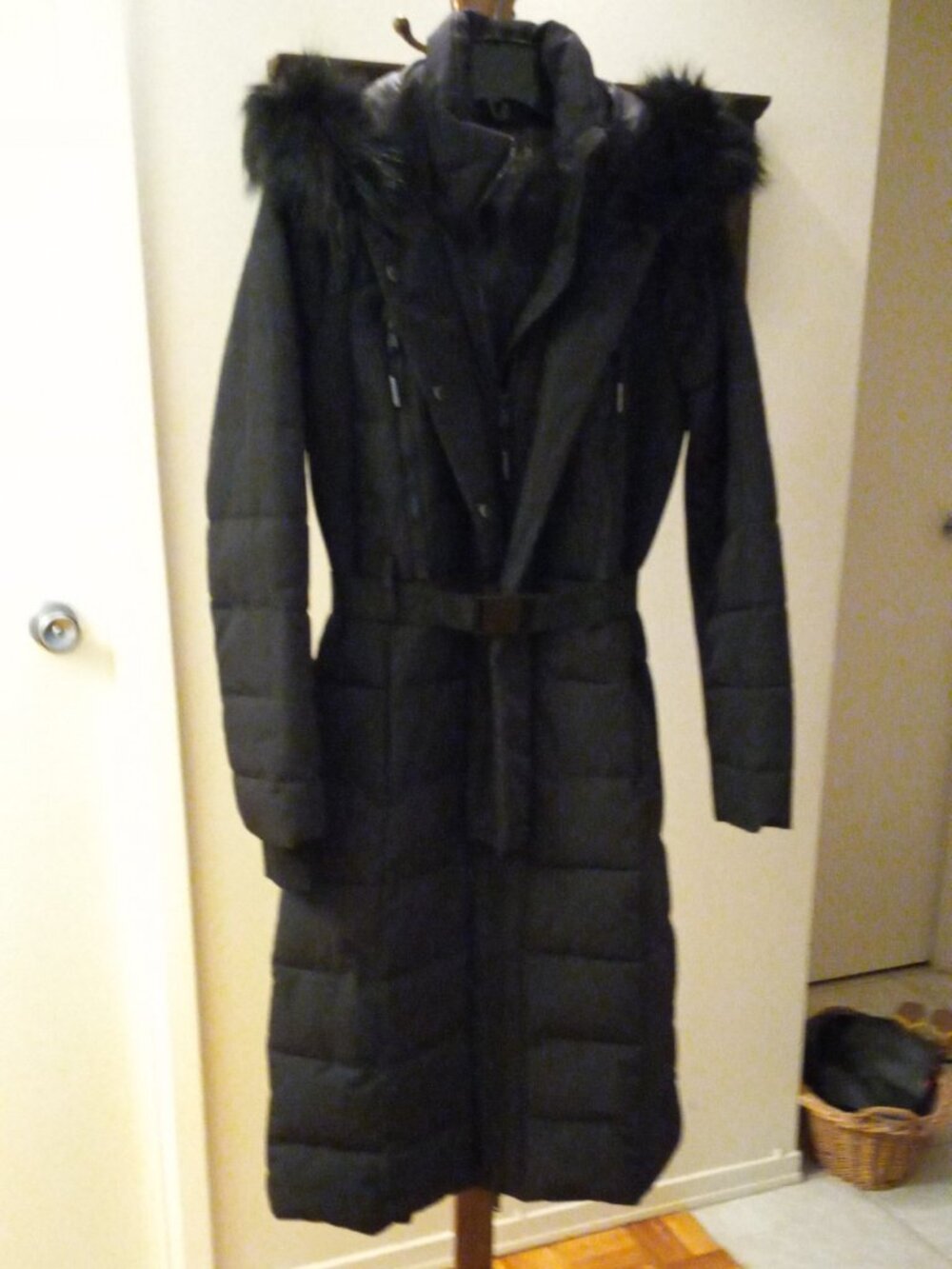 MICHAEL KORS Black Winter Coat XS